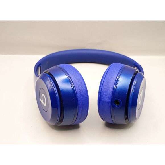 Beats by Dr. Dre Solo 2 B0518 Wired Headband Headphones Blue with Cord and Case - Picture 8 of 14